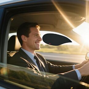 نافذة الجانبية للسيارات Sunshade للسيارة شمس الظل حاصرات ، قابلة للإزالة للركاب/السائق نافذة الشمس الظل ، 2pack أقنعة موسع نافذة الظل