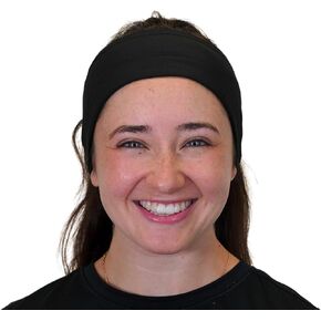 Hydra4 Hydrasil Pro Sport Sweat Band | تصميم عصابة خفيفة الوزن وتنفس للرياضيين ، الجري ، صالة الألعاب الرياضية ، التدريبات في الهواء الطلق | H2 Flatweave ، الهاوية أسود
