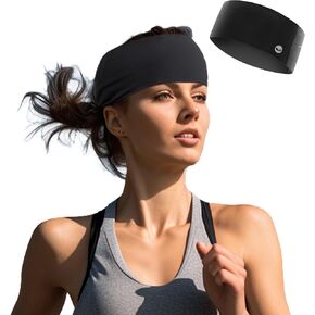 ROCKBROS Sport Headbands for Women Ponytail Headband Workout Headbands Running Headband -Tennis Athletic Sweatband