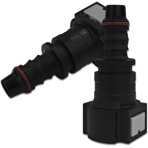 Msyuusr 2 PCS Fuel Line Quick Connector, Nylon Straight Quick Connect Fuel Line Fittings, 9.49mm 3/8 Engine Fuel Line, Quick Connect Release Hose, Suitable for Most Models (Straight)