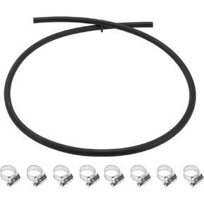 1/8" Fuel Line Kit 4.92ft Vacuum Hose Automotive Fuel Hose with 8 Clamps 1 Set
