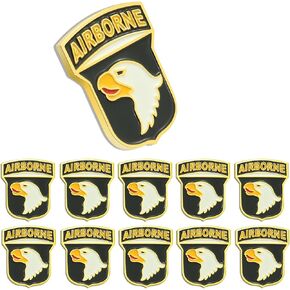 10/20/50/100Pcs United States Army Airborne Division Lapel Pins Bulk - US Air Assault Pins paratroopers Badge Patriotic Souvenir