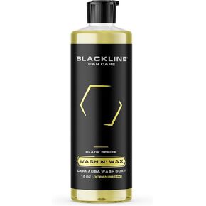 Blackline Care Care Wash n 'Wax - شامبو عالي اللمعان ومتوازنة للسيارات مع شامبو متكامل - آمن لجميع المركبات