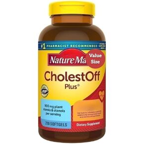 Nature Mades Cholest-Off Plus 900 mg Plant Sterols and Stanols per Servings, 210 Softgels Bundle | Take 2 Softgels Twice Daily | 53 Day Supply | Gluten Free