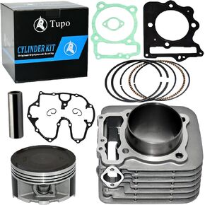 Tupo 397cc 85mm Cylinder Piston Ring Gasket Top End Rebuild Kit Compatible with Honda Sportrax 400 TRX400 EX 1999-2008 / TRX 400 XR 400 XR400R 1996-2004 / TRX400 X 2009 2012-2014
