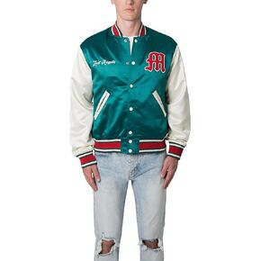 mnml Men's Satin Varsity Jacket