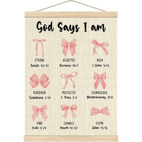 قارب Wades Pink Coquette Bow Poster Hanger Frame for Girl Room ، Coquette Room Decor