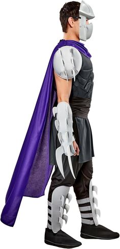Rubies Men's Teenage Mutant Ninja Turtles Deluxe Shredder Costume with Cape and Mask in Saudi Arabia