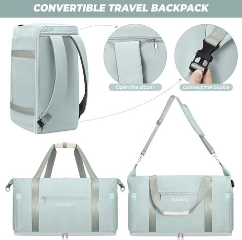 Weekender Bags for Women,Extra large 66L Expandable Travel Duffel Bag with Shoe Compartment,Toiletry Bag,Overnight Bag with Waterproof Pocket,USB Charging,Carry On Backpack for Gym,Hospital,Beach in Saudi Arabia