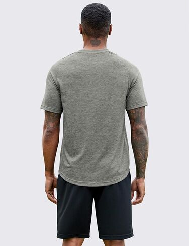 PINSPARK Men's 3 Pack Workout Shirts - Quick Dry Gym Athletic Shirts Moisture Wicking Short Sleeve T Shirts in Saudi Arabia