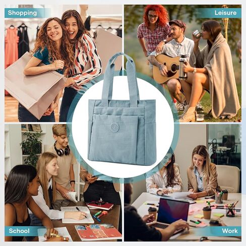 Work Tote Bag for Women, Travel Shoulder Bag Large Purse Nurse Tote Bag with Zipper for School, College, Gym in Kuwait