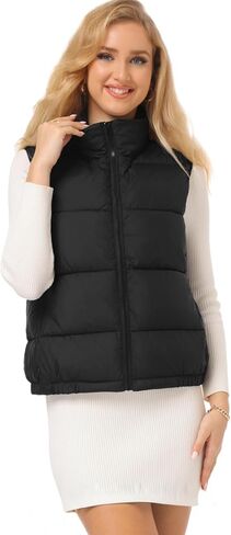Women's Puffer Vest - Lightweight, Water Repellent, 4 Pockets, for Fall & Winter in Kuwait