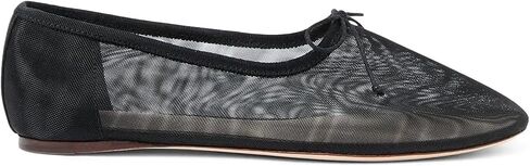 UBWDU Mesh Ballet Flats for Women Round Closed Toe Mary Jane Flats Ballerina Shoes with Bow in Saudi Arabia