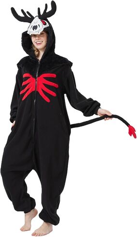 Adult mythical creature Wendigo Onesie Costume Pajamas,Halloween Christmas Wendigo Onesie Pajamas in Saudi Arabia
