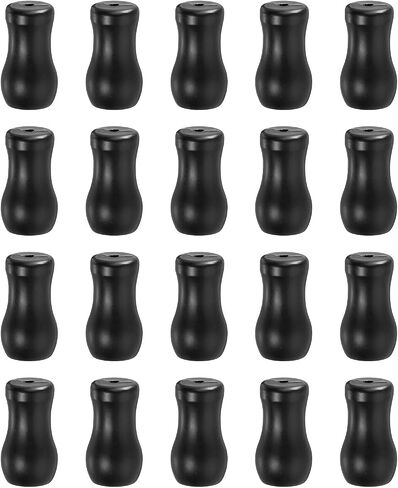 uxcell 20Pcs Cord Knobs, 30mm Window Blind Tassels Plastic Pull Cord Tassel Drops Pull End Pendant for Window Blinds Shade Curtain, Black in Kuwait