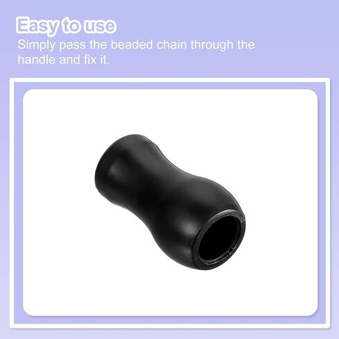 uxcell 20Pcs Cord Knobs, 30mm Window Blind Tassels Plastic Pull Cord Tassel Drops Pull End Pendant for Window Blinds Shade Curtain, Black in Kuwait