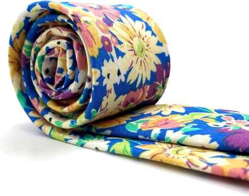 S&W SHLAX&WING Cotton Neckties for Men Wedding Party Slim Skinny Ties Printed in Kuwait