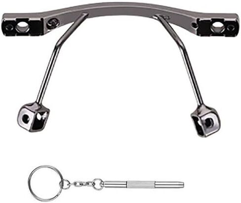 1 Pair Metal Frame Replacement Nose Bridge Eyeglasses Repair Kits Rimless Glasses Screws and 4-in-1 Screwdriver in Kuwait