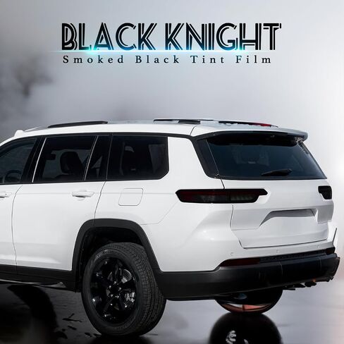 Precut Light Cover Film Fit for Jeep Grand Cherokee 2014-2021 Tail Light Tint Taillight Third Brake Rear Bumper Reflector Overlay with Gloss Dark Smoke Wrap Decals Accessories in Saudi Arabia