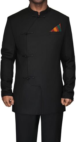 African Suits for Men Classic Fashion 2 Piece Set Dashiki Party Wedding Evening Slim Fit Outfits in Kuwait