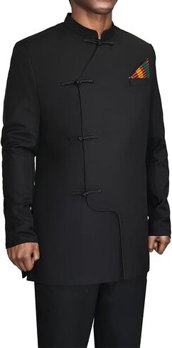 African Suits for Men Classic Fashion 2 Piece Set Dashiki Party Wedding Evening Slim Fit Outfits in Kuwait