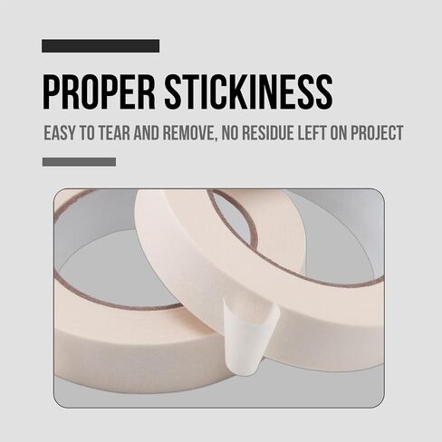 Lichamp Masking Tape 1 inch, 24 Pack General Purpose Masking Tape Bulk Multipack for Basic Use, 1 inch x 55 Yards x 24 Rolls (1320 Total Yards) in Saudi Arabia