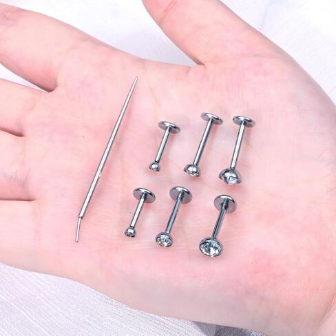 ZoLure 18G/20G أقراط مسطحة في المقودات ذات الخيط غير المرئي للأنف. in Kuwait