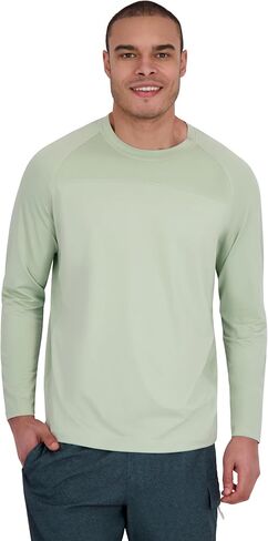 Spyder Men's Hooded Long Sleeve Rashguard – UPF+ Quick-Dry, Swim Shirt, Surfing, Hiking, Gym in Saudi Arabia