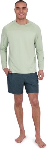 Spyder Men's Hooded Long Sleeve Rashguard – UPF+ Quick-Dry, Swim Shirt, Surfing, Hiking, Gym in Saudi Arabia