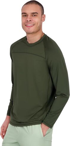 Spyder Men's Hooded Long Sleeve Rashguard – UPF+ Quick-Dry, Swim Shirt, Surfing, Hiking, Gym in Saudi Arabia