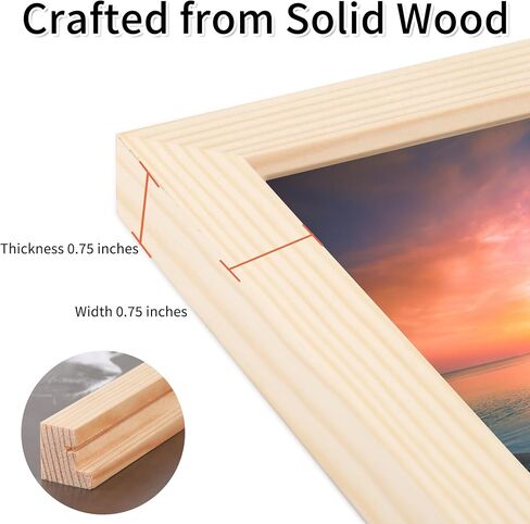 16.5 x 23.4 A2 Picture Frame Matted to A3 Solid Wood Plexiglass Natural Fit Poster Print 11.7x16.5 with Mat Opening or 16.5x23.5 without Matt Horizontal or Vertical for Wall Hanging in Saudi Arabia
