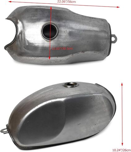 0083 2.9 Gallon Motorcycle Fuel Gas Tank Univesal for Honda Yamaha Suzuki Kawasaki (Black) in Saudi Arabia
