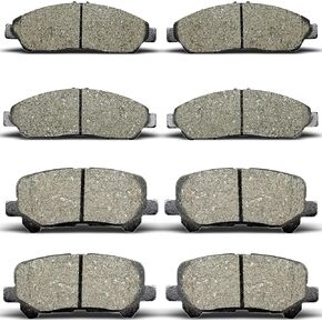 منصات الفرامل السيراميك تعيين بديل خلفي أمامي لـ Acura MDX 2007-2013 ، لـ Acura ZDX 2010-2013 ، لـ Honda Pilot 2009-2011 (D1280/D1281)