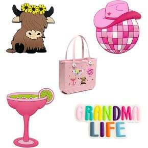 A & H Zier Bogg Bag Charms ملحق سيليكون مقاوم يتلاشى 0.5 سم متوافق مع معظم حقيبة BOGG (الموضة ، 4) in Kuwait