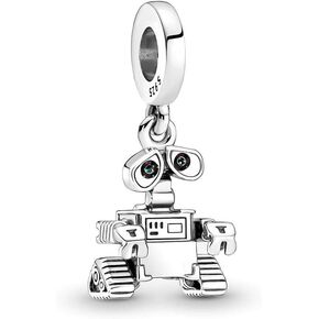 Wall-E Dangle Charm 925 Sterling Silver Pendant,Jewelry Beads Gifts for Women Bracelet&Necklace 118