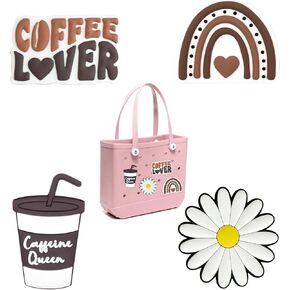 A&H Zier Bogg Bag Charms Silicone Accessory Fade-Resistant 0.5cm Thick Compatible With Most Bogg Bag(Fashion, 4)