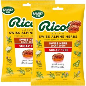 Phoenix Rose Sugar-Free Herbal Cough Drops – Soothing & Refreshing Lozenges, Natural Relief for Cough & Sore Throat – 45 Drops per Bag (Pack of 2)