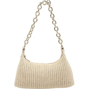 Verdusa Women's Straw Woven Shoulder Bag Tote Handbag Summer Beach Purse in Kuwait