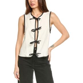WEWOREWHAT Adult Tie Front Vest