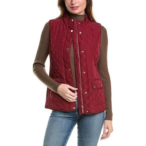 Jones New York Women's Quilted Patch Pocket Vest W/Snaps & Zipp in Kuwait