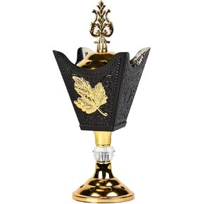 حامل البخور-آمن النار مع غطاء سهل الإزالة ، مزينة بأنماط أنماط الزهور ، مناسبة للمنزل والمكاتب ، الخيار (H004) in Kuwait