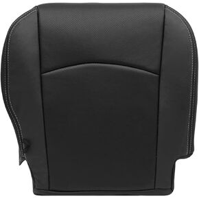 SecosAutoparts Passenger Bottom Replacement Perforated Leather Seat Cover Black Compatible with Dodge Ram 2500 3500 4500 5500 Laramie Sport SLT 2009 2010 2011 2012