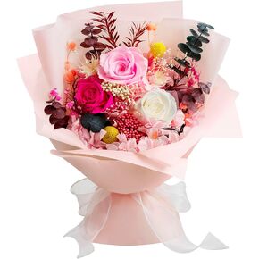 Mothers Day Preserved Flowers Bouquet,Forever Flowers for Delivery Prime,Real Purple Rose Bouquets Lasting 1-3 Years,Christmas Valentines Mothers Birthday Gifts for Women Mother Wife Her