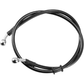 Motoforti 35.43" Length 10mm ID Motorcycle Hydraulic Brake Line Oil Hose Pipe Stainless Steel Braided Cable for ATV Motocross Sport Bikes Black Long-lasting