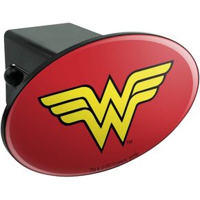 GRAPHICS & MORE Wonder Woman Classic Logo Oval Tow Trailer Hitch Cover Plug Insert