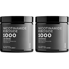 Nicotinamide Riboside 1000 mg – High-Potency NR Supplement & NAD Supplement – Stabilized NRHM Formula - 120 Vegan Capsules – Third-Party Tested