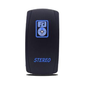 WeiSen Stereo Rocker Switch Kit, On/Off LED Light, 5 Pin 20A 12V Compatible with Car SUV ATV UTV Motorcycle Boat Off-Road Vehicles