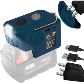 200W Power Inverter for Makita 18V Batterys, DC 18V to AC 110-120V Battery Inverter, Portable Power Station Generator, Charger Adapter Battery Powered Outlet with 2 USB Ports & 1 Type-C & 1 AC Outlet