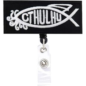 Cthulhu Retractable Badge Reel ID Tag