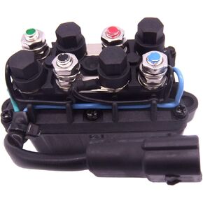 Boat Motor 60V-81950-00 Relay Assy for Yamaha Outboard Engine 200HP 225HP 250HP 300HP,Silver Contacts